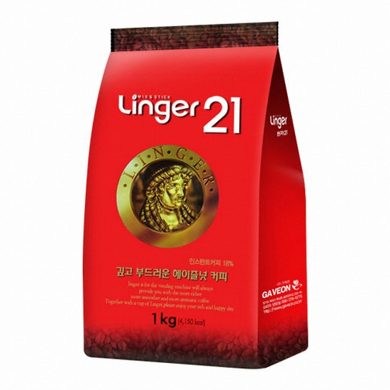 아이에스씨  린저 21 헤이즐넛 노프림 커피믹스 1kg