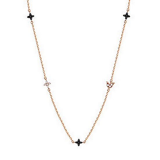 티르리르  블랙 화이트 양면목걸이_TNSLGP158S