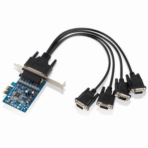 SUNIX  4포트 시리얼 PCIe 카드 (IPC-E2204S-B)