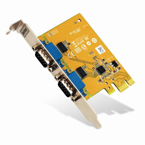 SUNIX  2포트 시리얼 PCIe 카드 (SER6437A)