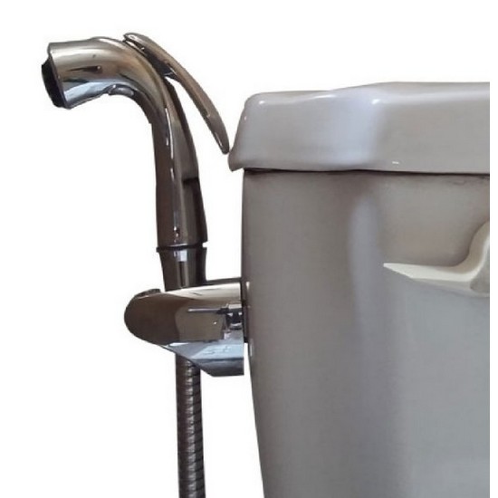 파워클린  비데샤워기 컬러 실버 기본홀더 세트