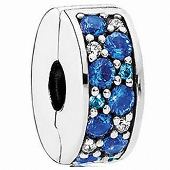 판도라  팬시 블루 샤이닝 엘레강스 스페이서 클립 참 791817NSBMX