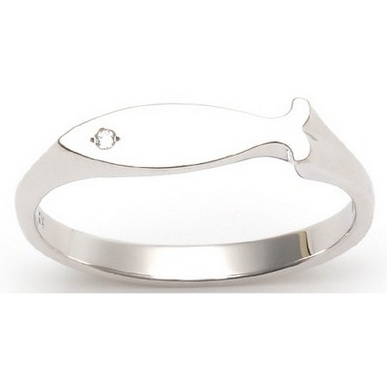 14K 비앤비골드 반지 큐티 피쉬 화이트골드 금반지 NAR8018 여성반지