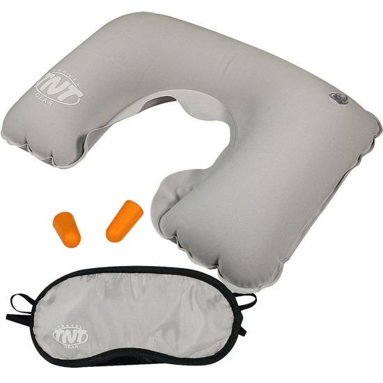 TNT 공기목베개 3종세트 베개 안대 귀마개 여행용품
