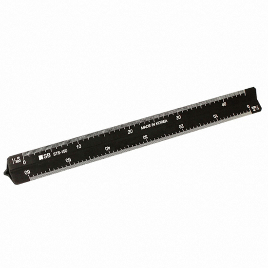 에스비  SB 알루미늄 삼각스케일 15cm