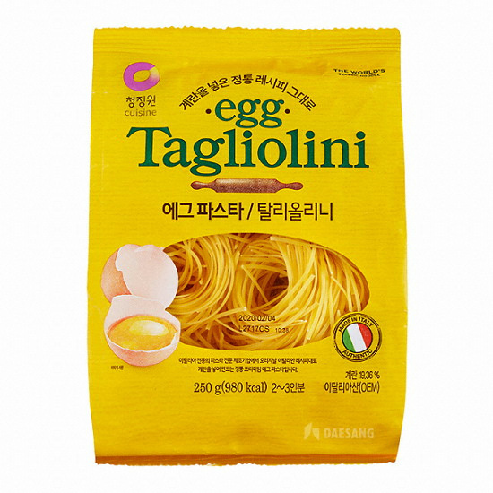 대상 청정원 에그 탈리올리니 파스타면 250g