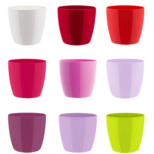 엘호 elho  브뤼셀 다이아몬드 라운드 분갈이겸용 화분 18cm