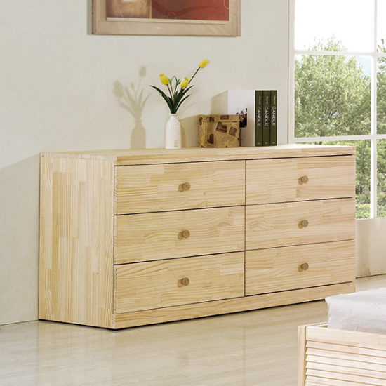 아이앤 루나미송 3단 와이드 서랍장 1400