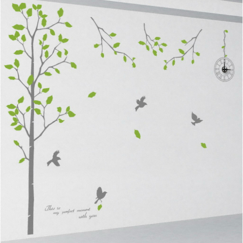 꾸밈  pa114-자작나무그래픽시계 중형