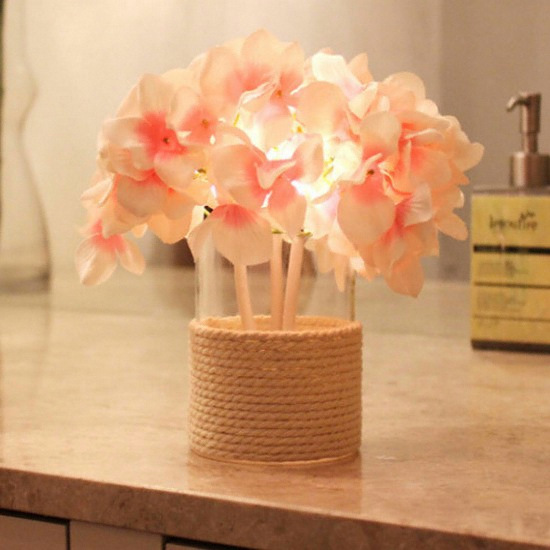 via K studio  LED 플라워 수국 핑크 무드등