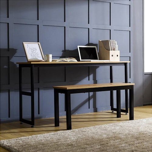 동화속나무  철제1500슬림테이블사이드테이블2인용의자세트