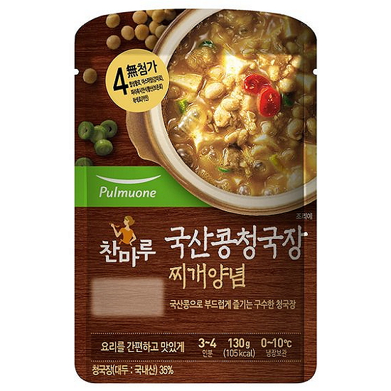 풀무원 국산콩 청국장 찌개양념 130g