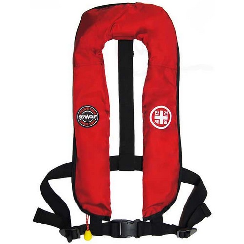 씨울프  SW-6F03 초경량 자동 수동 팽창 구명조끼