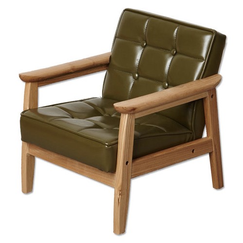 미코 로이어 원목 키즈 소파 1인용