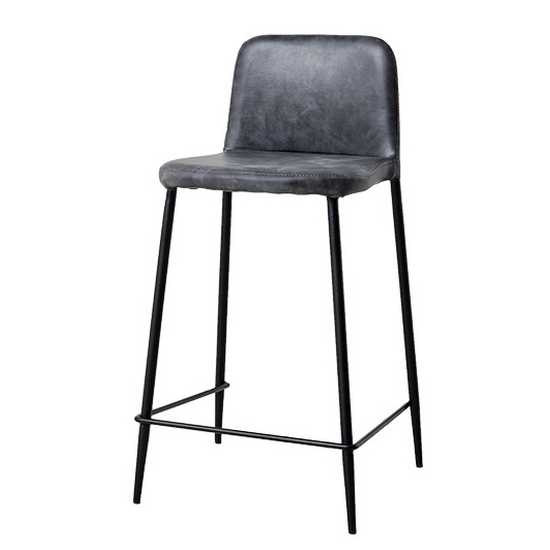 한샘  허드 가죽 바의자