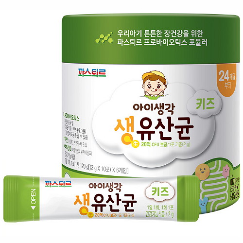 뉴트리바이오텍 파스퇴르 키즈 생 유산균 2g 60포