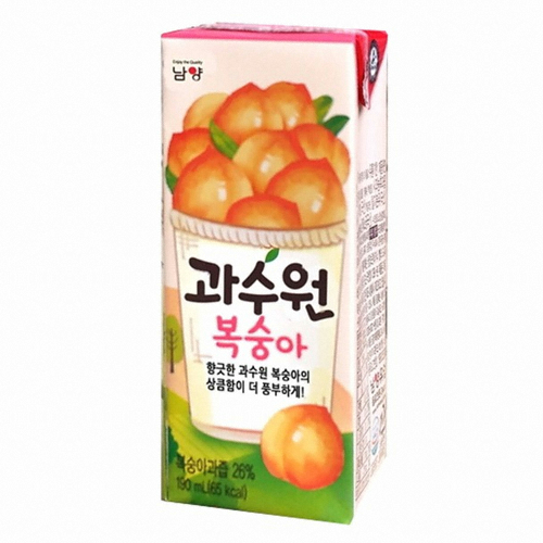 남양유업 과수원 복숭아 190ml