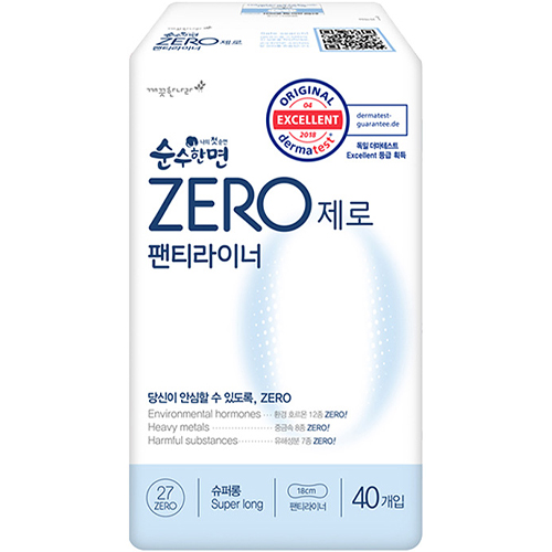 순수한면 제로 팬티라이너 슈퍼롱 40개