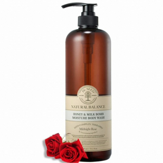 닥터시드 허니&밀크밤 바디워시 미드나잇로즈 1000ml