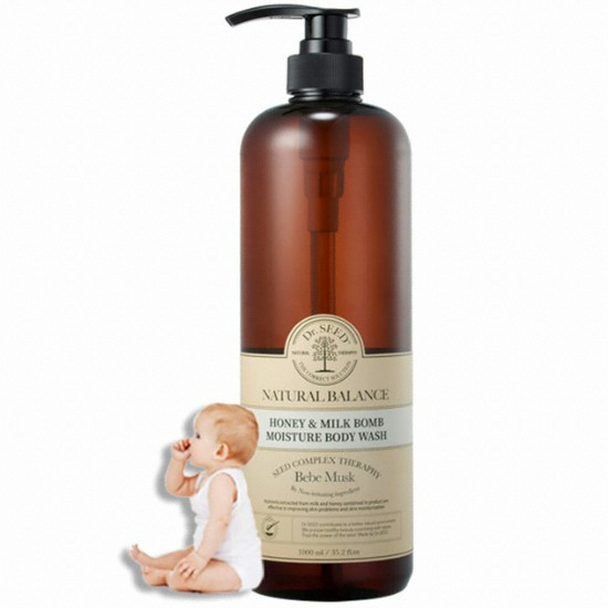 닥터시드 허니&밀크밤 바디워시 베베머스크 1000ml