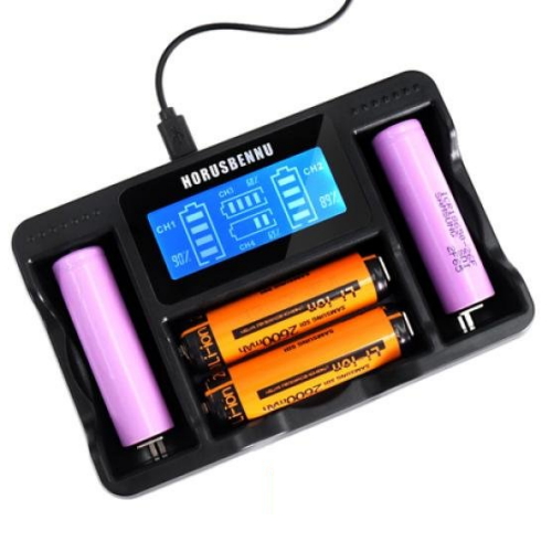 호루스벤누  EX4-LCD 18650 4구 다용도 만능충전기