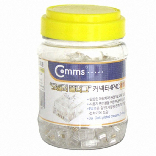라이트컴 Coms N1977 RJ11 4P4C 커넥터 200개