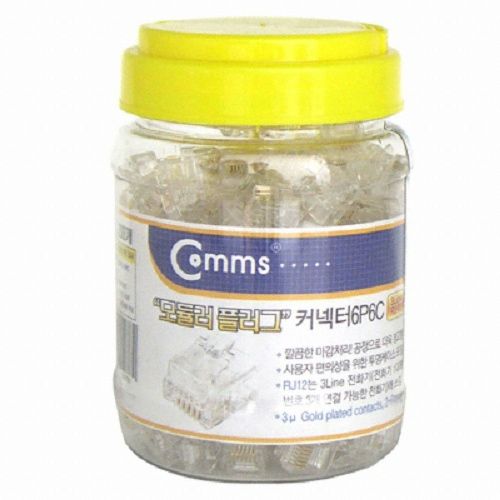 라이트컴 Coms N1978 RJ12 6P6C 커넥터 200개