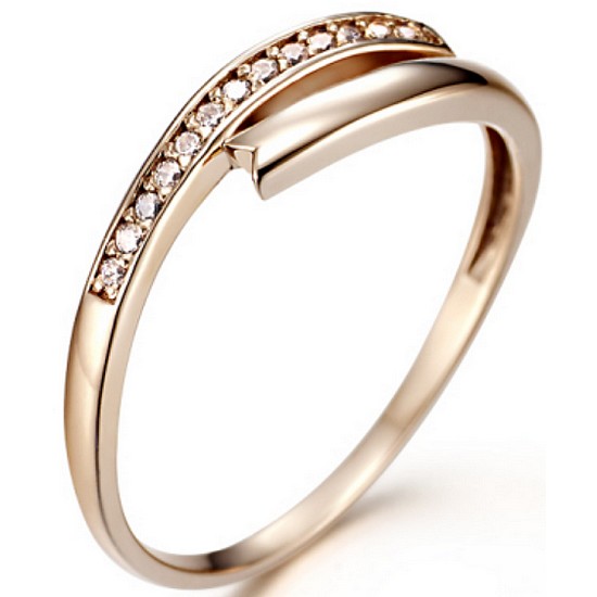 끄란느  14K CRANNE 여자친구 선물 웨이브반지 C24RG022 C24RG022