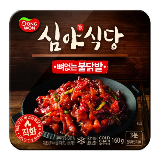 동원F&B  심야식당 뼈없는 불닭발 160g
