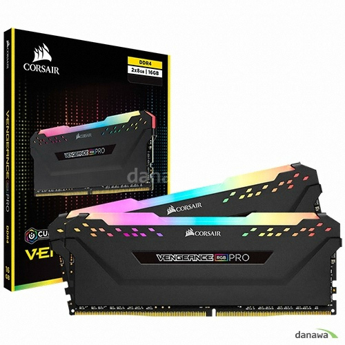 CORSAIR DDR4-3200 CL16 VENGEANCE PRO RGB BLACK 패키지[16GB(8Gx2)]