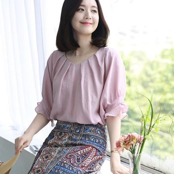 웬디즈갤러리 레이나 프릴 블라우스 NBL013 NBL013