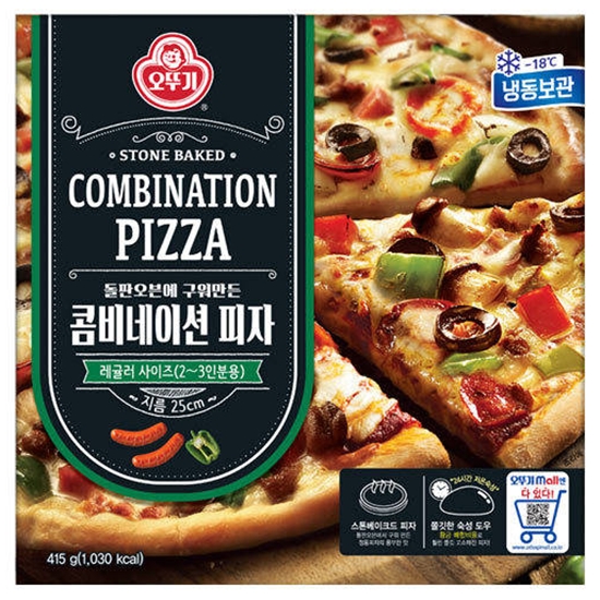 오뚜기  돌판오븐에 구워만든 콤비네이션 피자 415g