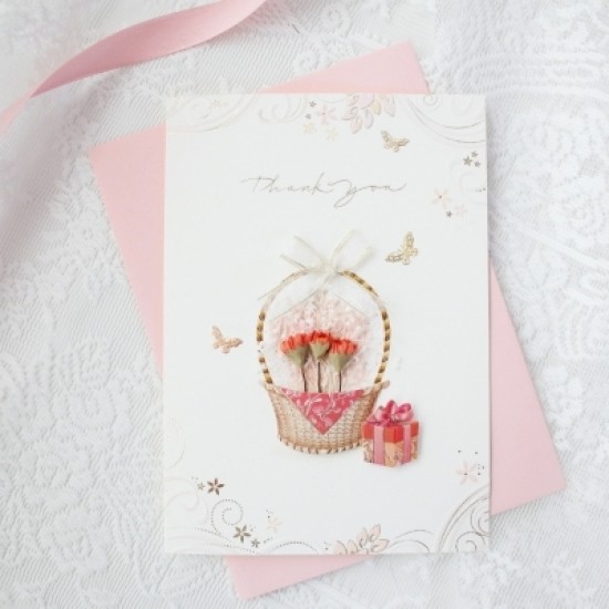 솜씨카드  꽃바구니 감사카드