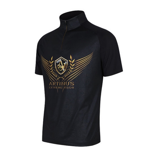 아티누스  반소매 짚업 티셔츠 AT-655