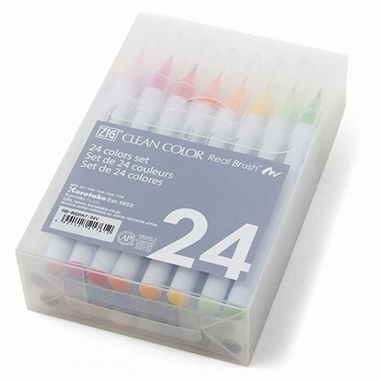 쿠레타케  지그 클린컬러 리얼 브러쉬 펜