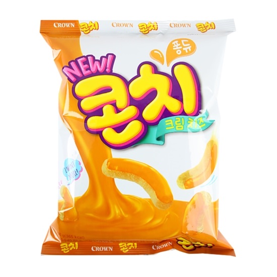 크라운제과  콘치 크림치즈 66g