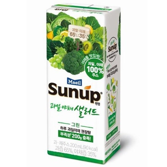 매일유업 썬업 과일 야채 샐러드 그린 200ml