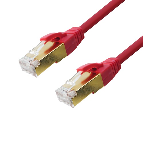 인네트워크  CAT.7 SSTP 10G 금장 난연 랜케이블 레드