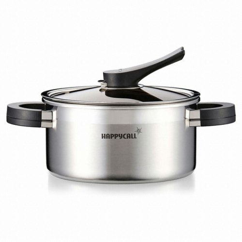해피콜  넘침방지 통3중 스테인레스 양수냄비