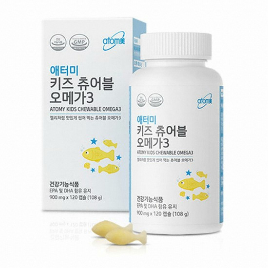 애터미 키즈 츄어블 오메가3 700mg 120캡슐