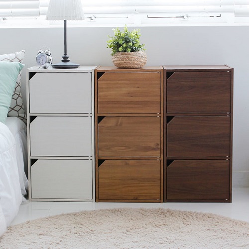 아이리스코리아 3단 도어형 공간박스 수납장