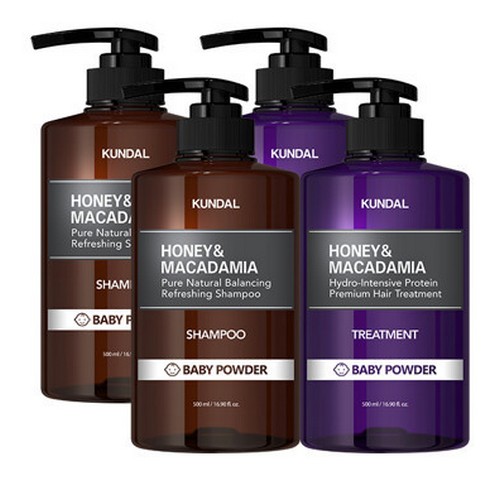 쿤달 샴푸2개+트리트먼트2개 세트