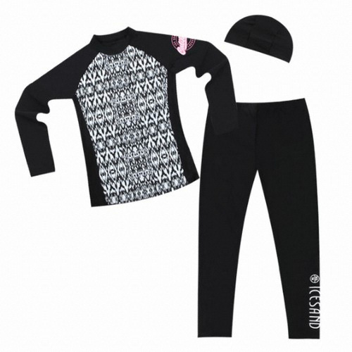 브레인스포츠 아이스샌드 BR-8820 여아 래쉬가드 세트