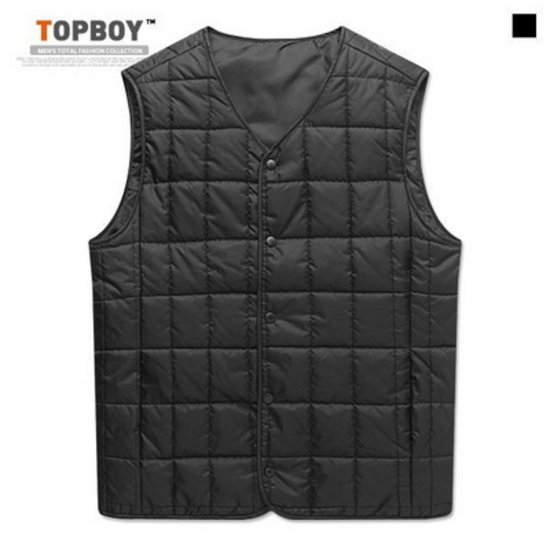 탑보이 스퀘어 퀄팅 초경량 패딩조끼_GM071