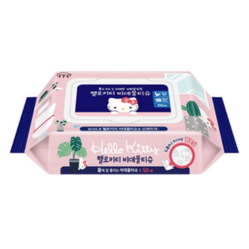 헬로키티 비데물티슈 캡형 50매