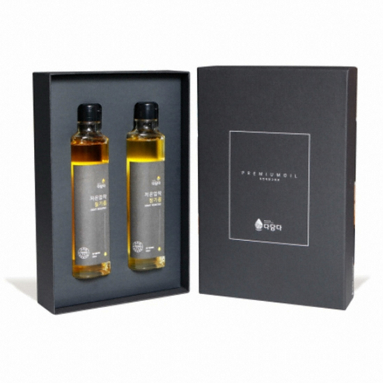 다담다 원적외선으로 볶음 저온압착 참기름 200ml+저온압착 들기름 200ml