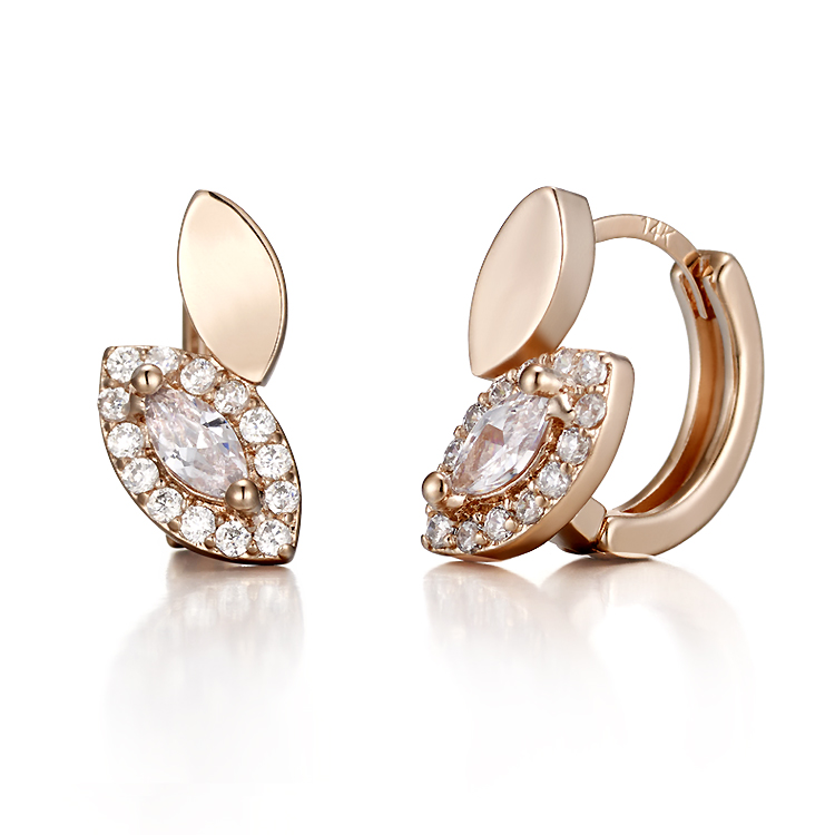 끄란느  14K 다이아미 끌레비비 골드귀걸이 VGE3012