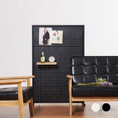 레트로하우스 틴우드 타공판 철제파티션 800 (하프)