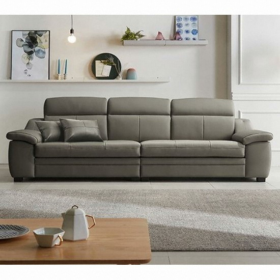 동서가구 엘빈 천연가죽 소파 4인용