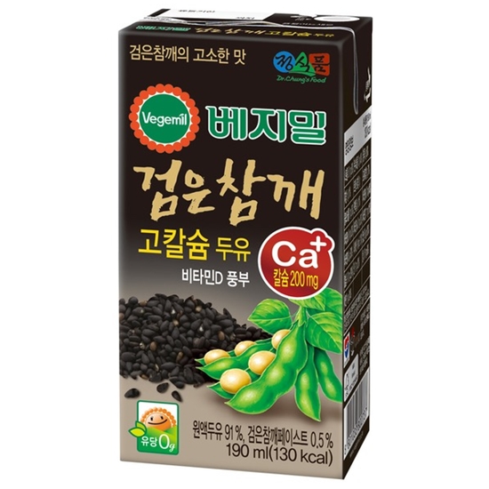 정식품 베지밀 검은참깨 고칼슘 두유 190ml